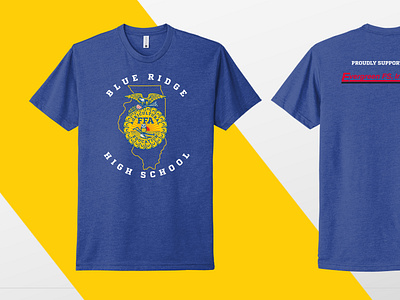 Illinois FFA Shirts Sponsored by Evergreen FS branding design graphic design logo