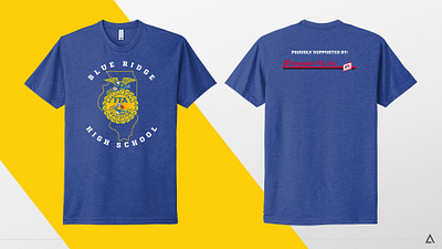 Illinois FFA Shirts Sponsored by Evergreen FS branding design graphic design logo