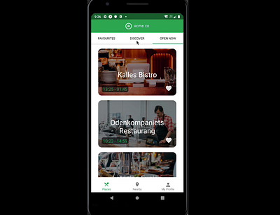 Mobile App - Restaurants