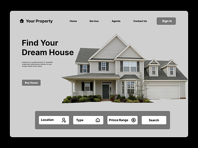 House for sale Design UI concept