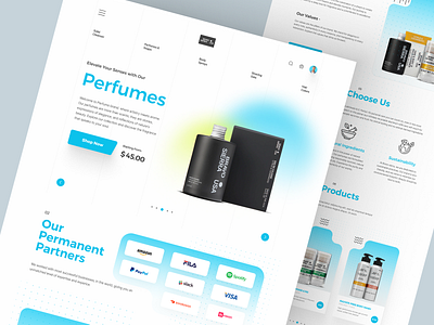 Shopify store for Perfumes design homepage landing landing page product design product detail page product details product landing page product website shopify shopify design shopify landing page shopify website web web design website