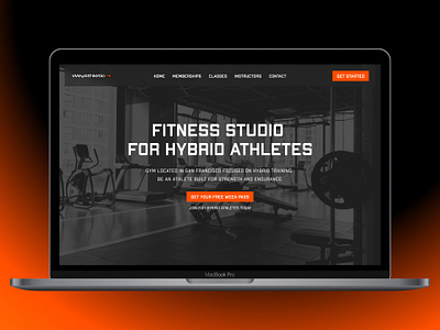 WeyAthletic active design bold ui branding fitness fitness agency framer gym website landing page studio ui web design website design wellness