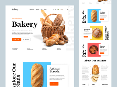 Shopify store for Bakery Products design homepage landing landing page product design product detail page product details product landing page product website shopify shopify landing page shopify website web web design website