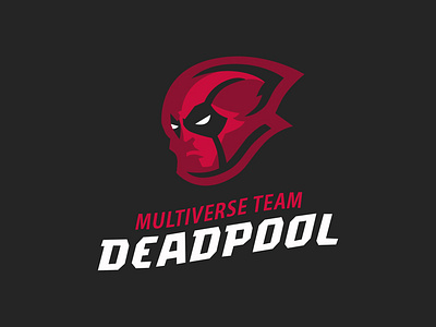 Deadpool branding deadpool design esport graphic design illustration logo marvel sport sport logo team