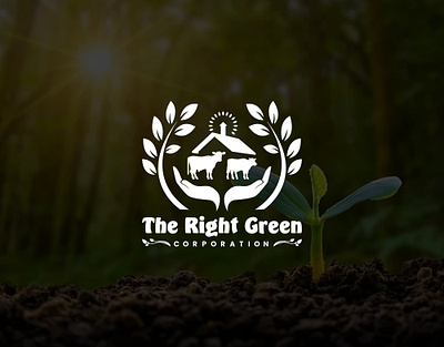 THE RIGHT GREEN CORPORATION (Logo Design) - Unused 3d 3d logo 3dlogo best logo branding creative logo design flat logo flatlogo graphic design illustration logo logo design logo designer logodesign logodesigner logos minimalist logo modern logo unique logo