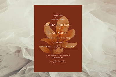 Fall Wedding Invite autumn canva design event event invite fall fall invite fall wedding invitation invite wedding wedding invitation wedding invite