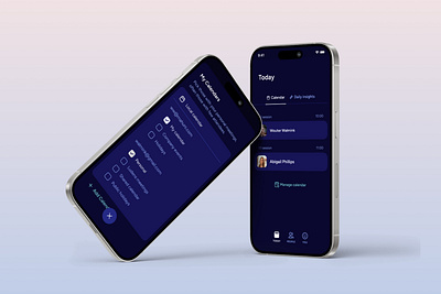 Calendar management for team collaboration app app ios mobile design prototype uxui design