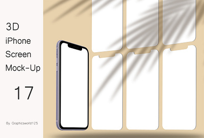 3D iPhone Screen Mock-Up 17 iphone 16