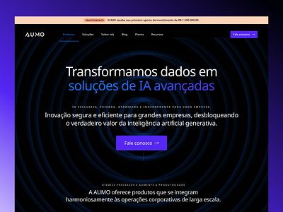 Website Aumo ai branding design figma ui