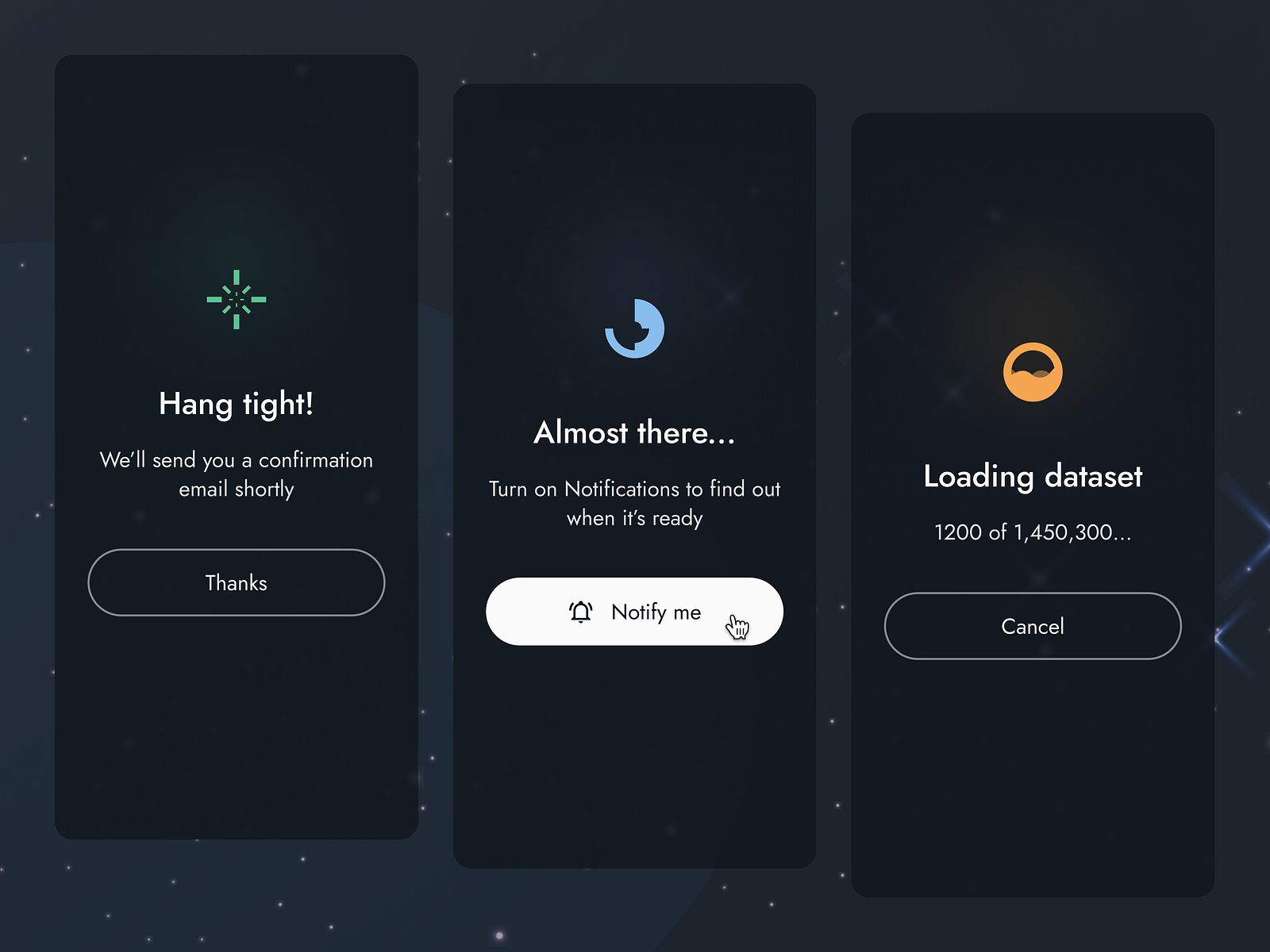 UI Mobile App Loading Screens by Amadeu Thomson for UserActive on Dribbble