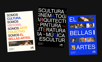 EL BELLAS ARTES - POSTERS brand branding design editorial graphic design museum poster typography ui