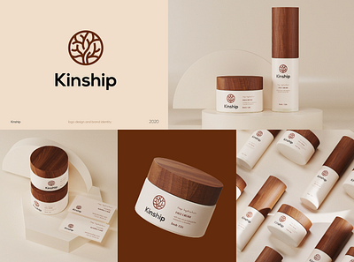 Kinship Skin Care Product branding graphic design logo