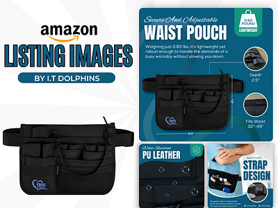 Premium Amazon Listing Images - Nurse Fanny Pack amazonapluscontent amazonlistingimages amazonoptimization apluscontent brandgraphics branding design graphic design illustration infographics listingimages