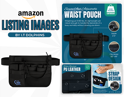 Premium Amazon Listing Images - Nurse Fanny Pack amazonapluscontent amazonlistingimages amazonoptimization apluscontent brandgraphics branding design graphic design illustration infographics listingimages