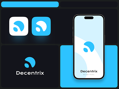 Decentrix - Logo & Branding 3d adobe xd branding design figma graphic design illustration logo motion graphics ui ux vector