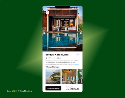 Daily UI Challenge #067 - Hotel Booking booking app daily ui 67 daily ui challenge hotel booking reservation travel vacation