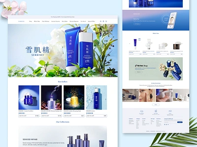 Ripple Animation & Ecommerce Laniding Page Redesign animation branding e commerce landing page redesign skin care uiux design