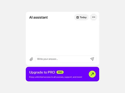 AI assistant widget - UI animation ai animation branding chat clean dashboard design ios message mobile ui user interface ux web widget