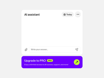 AI assistant widget - UI animation ai animation branding chat clean dashboard design ios message mobile ui user interface ux web widget