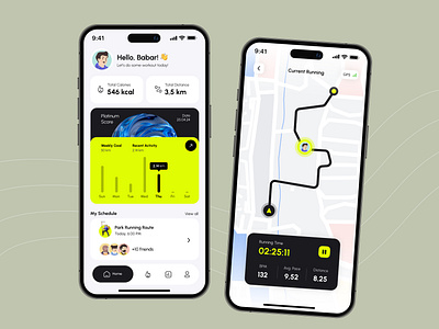 Running Mobile App app design branding dashboard dashboard ui design fitness app illustration logo running app ui ux
