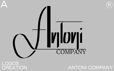 Logo | Antoni | A company creation design empresas graphic design lettering logo logo design logoscreative logotype marketing viral