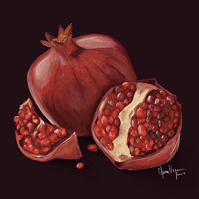 Pomegranate study (digital)