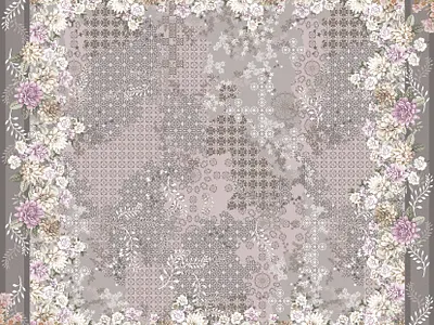 scarf ethnic branding design gamis hijab pattren textile vector