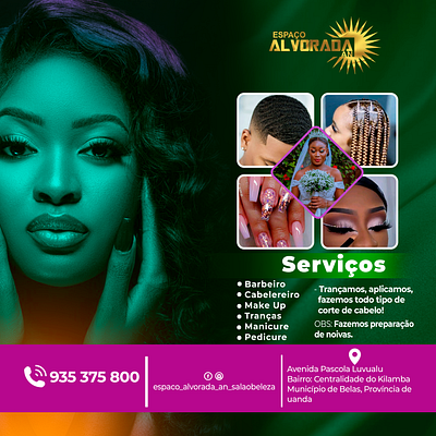 Social media Flyer beauty salon graphic design