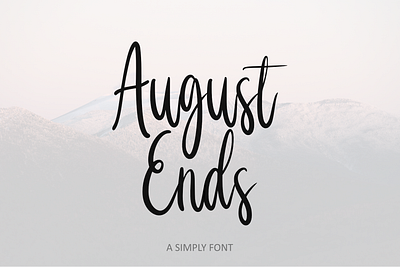 August Ends | Handwritten Font august augustends branding design ends font graphic design illustration script