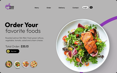 Food order UI for (Food delivery website) app branding design illustration ui ux