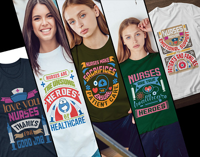 Vector & Typography Nursing-Nurse day T-shirt Design 3d animation branding creative design custom graphic design flyer graphic design illustration logo motion graphics tshirt design tshirt template typography tshirt ui vector illustration vector tshirt design vintage design womens tshirt