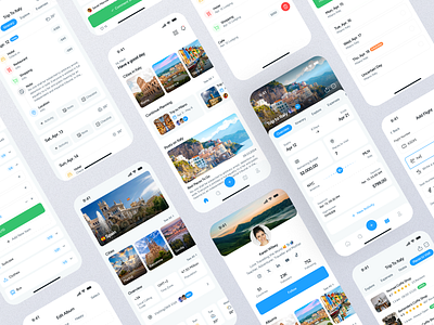 Sociway App UI app country itinerary mobile modern profile sociway travel trip ui vacation visit