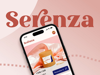 SERENZA (candles app) adobe illustrator app app design brand design branding candles case study figma illustrator interface prototype ui ui design user interface uxui uxui design