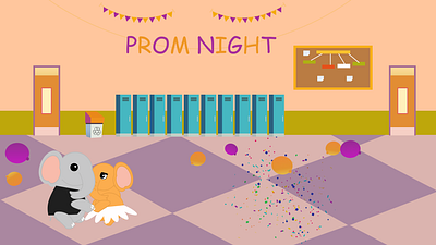 Fred and Rene think about their prom night character character art character design design graphic design illustration ui ux vector visual storytelling