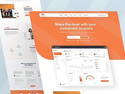 SecondKey Property Management Website brandidentity branding dailyux. dribbble graphic graphic design homepage homepage design interface landing page logo marketing marketingstrategy startup turjadesign ui uiuxdesign uxdesigner. webdesign website