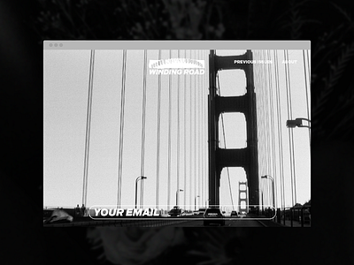 Film photo zine landing page concept
