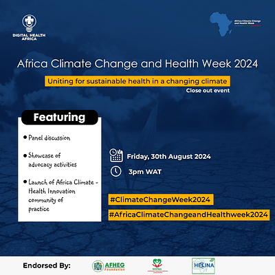 Digital Health Africa Climate and Health Week Flyer