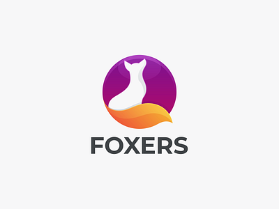 FOXERS branding design fox fox coloring fox design graphic fox logo graphic design icon logo