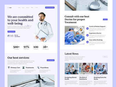 Healthcare Technology Website Design abdobe xd clinic app clinic ux clinical ui dribbble best shot health healthcare website home design homepage interface design medical medical care medical design medicine medicine home patient design patients web website wellness programs