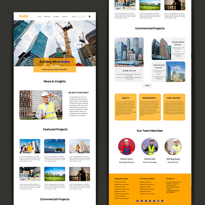 Construction Website Design design graphic design ui ui kit ui ux design user interface web design web interface web ui website website design