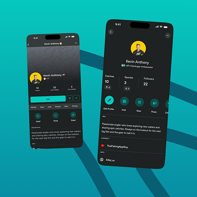 New Profile: Showcasing Angler Achievements app design creative process design inspiration dribbble dribbble shots fishing fishing app mobile app outdoor app product design profile social app ui ui design user experience ux ux design