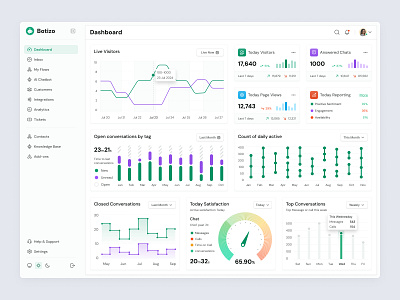 Botizo - AI Customer Support Web App ai ai customer support app design customer support ui design uikit web app