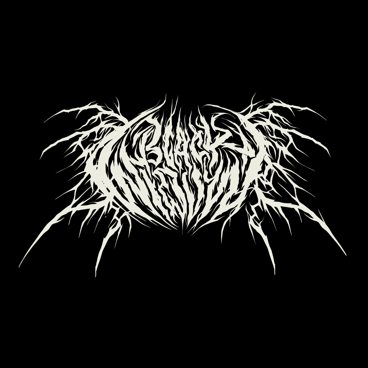 Black Widow Logo band black complex custom dark design komorowski logotype magic metal proud script spider typography vector