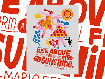 Rise Above illustration lettering nate williams