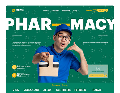 Pharmacy Website landing page design clinic doctor health health care hospital website medicine landing page medicine website pharmacy landing page pharmacy website