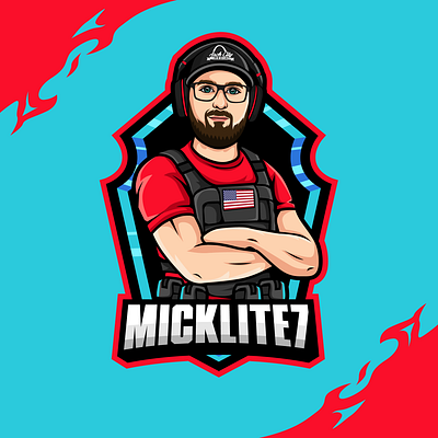 mikelite7 esport logo design esport graphic design ilustration logo vector