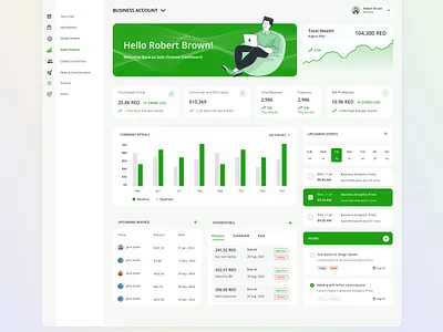 Business DashBoard graphic design illustration logo typography ui ux vector website design