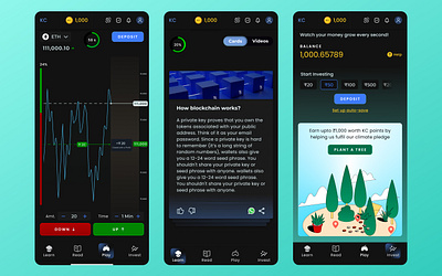 Crypto Trading App Design ui