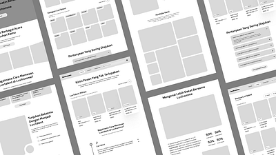 Hi-Fi Wireframe - Website Luvfromme hi fi high fidelity wireframe landing page website wireframe
