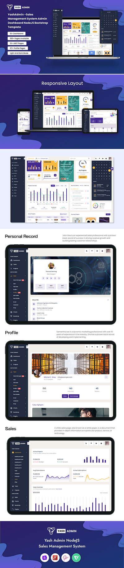 YashAdmin - Node Js Sales Management System Admin Dashboard branding creative design dribbble post illustration logo marketing product design social media social media marketing template ui ui design uiux user experience user interface ux design web design website